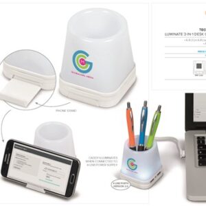 Luminate 3-in-1 Desk Caddy