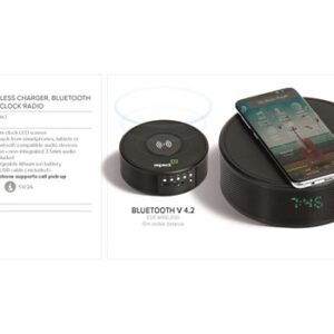 Prime Wireless Charger, Bluetooth Speaker and Clock Radio